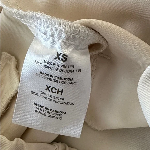 French Connection Cream Wide-Leg Trousers - Picture 14 of 15